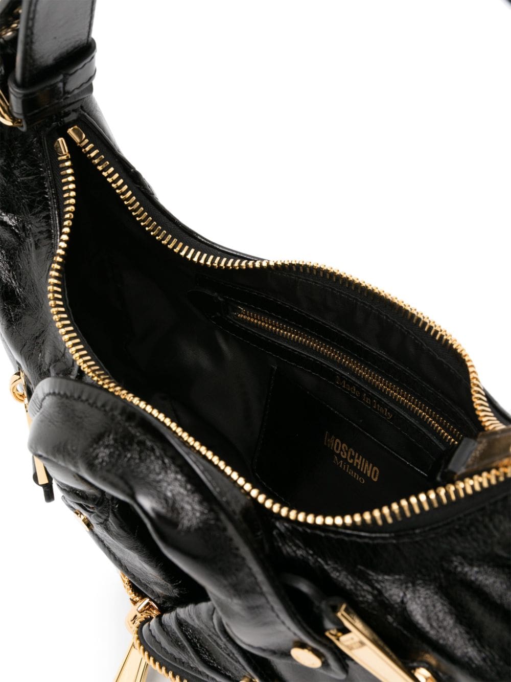 Moschino Biker high-shine leather bag - Image 5