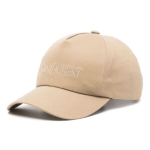 Saint Laurent logo-embroidered baseball cap