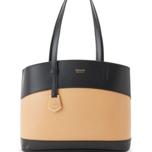 Ferragamo logo-print leather tote bag