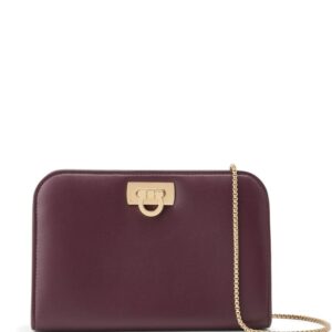 Ferragamo Diana leather clutch bag