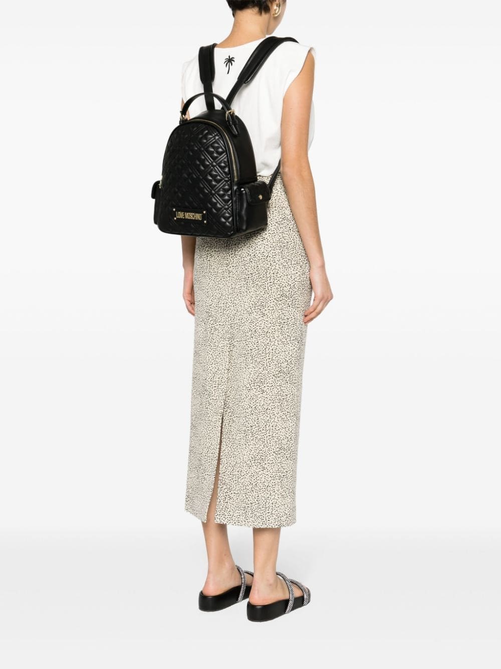 Love Moschino diamond-quilted backpack - Image 2