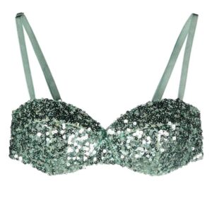 Moschino  sequined sweetheart-neck bra