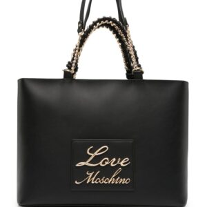 Love Moschino logo-plaque tote bag