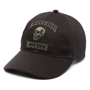 Alexander McQueen logo-embroidered cap