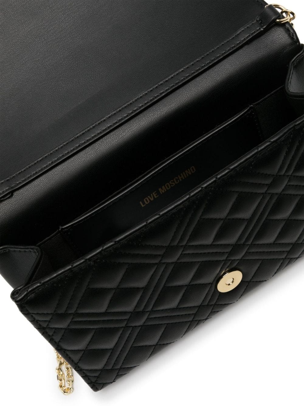 Love Moschino logo-lettering quilted crossbody bag - Image 5