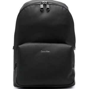 Calvin Klein logo-plaque zipped backpack
