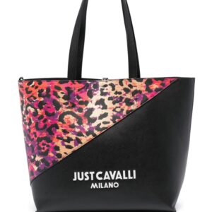 Just Cavalli colourblock panelled tote bag