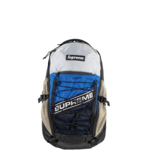 Supreme logo colour-block backpack