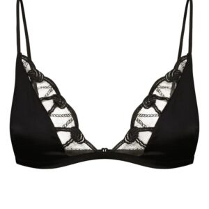 iki de Montparnasse Bondage mesh-detail bra