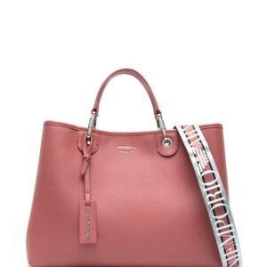 Emporio Armani logo-strap faux-leather bag