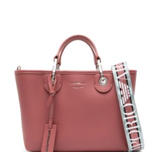 Emporio Armani logo-strap faux-leather bag