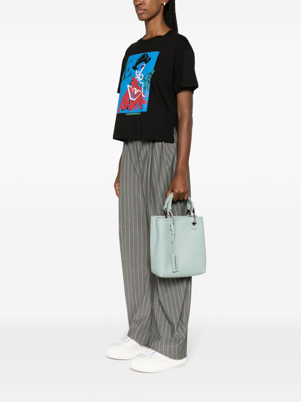 Emporio Armani small MyEA grained tote bag - Image 2