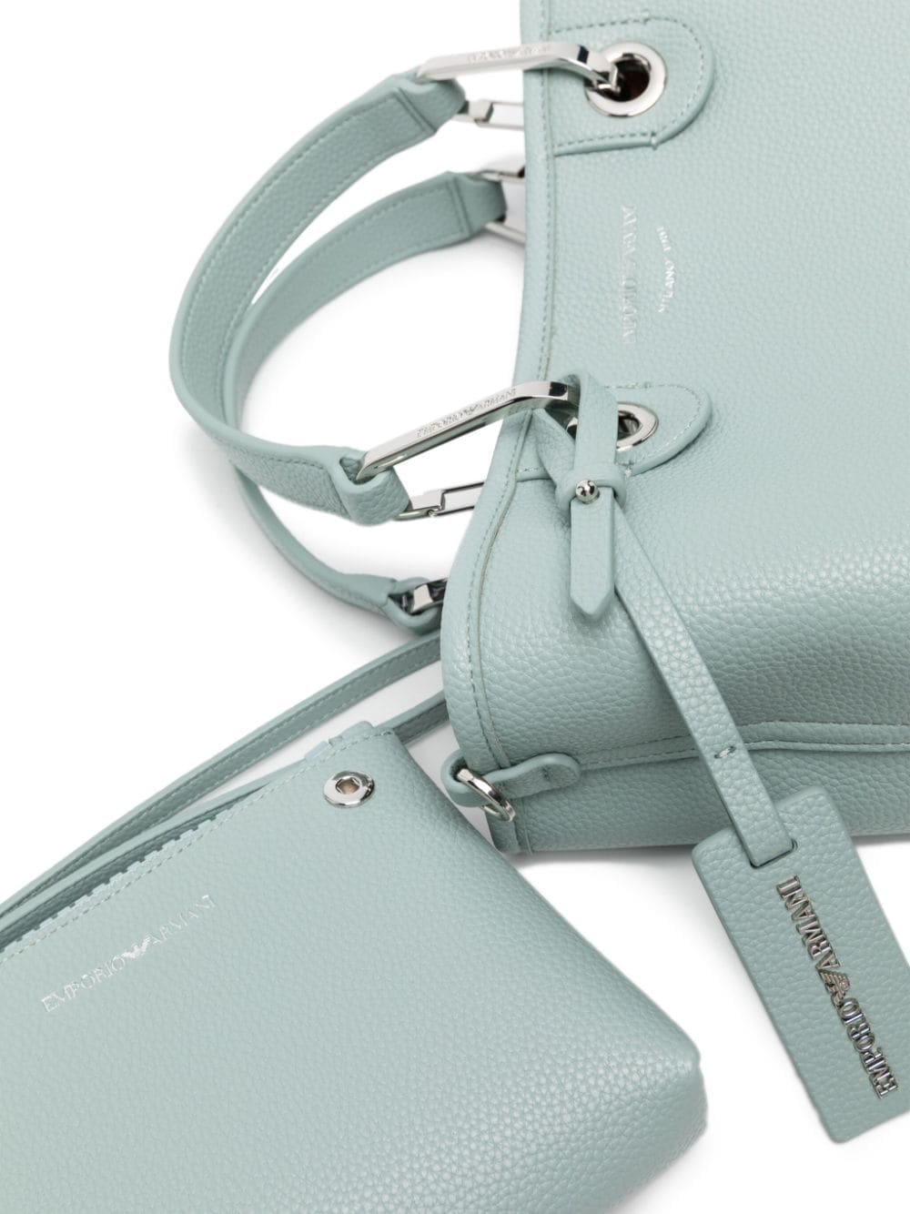 Emporio Armani small MyEA grained tote bag - Image 4