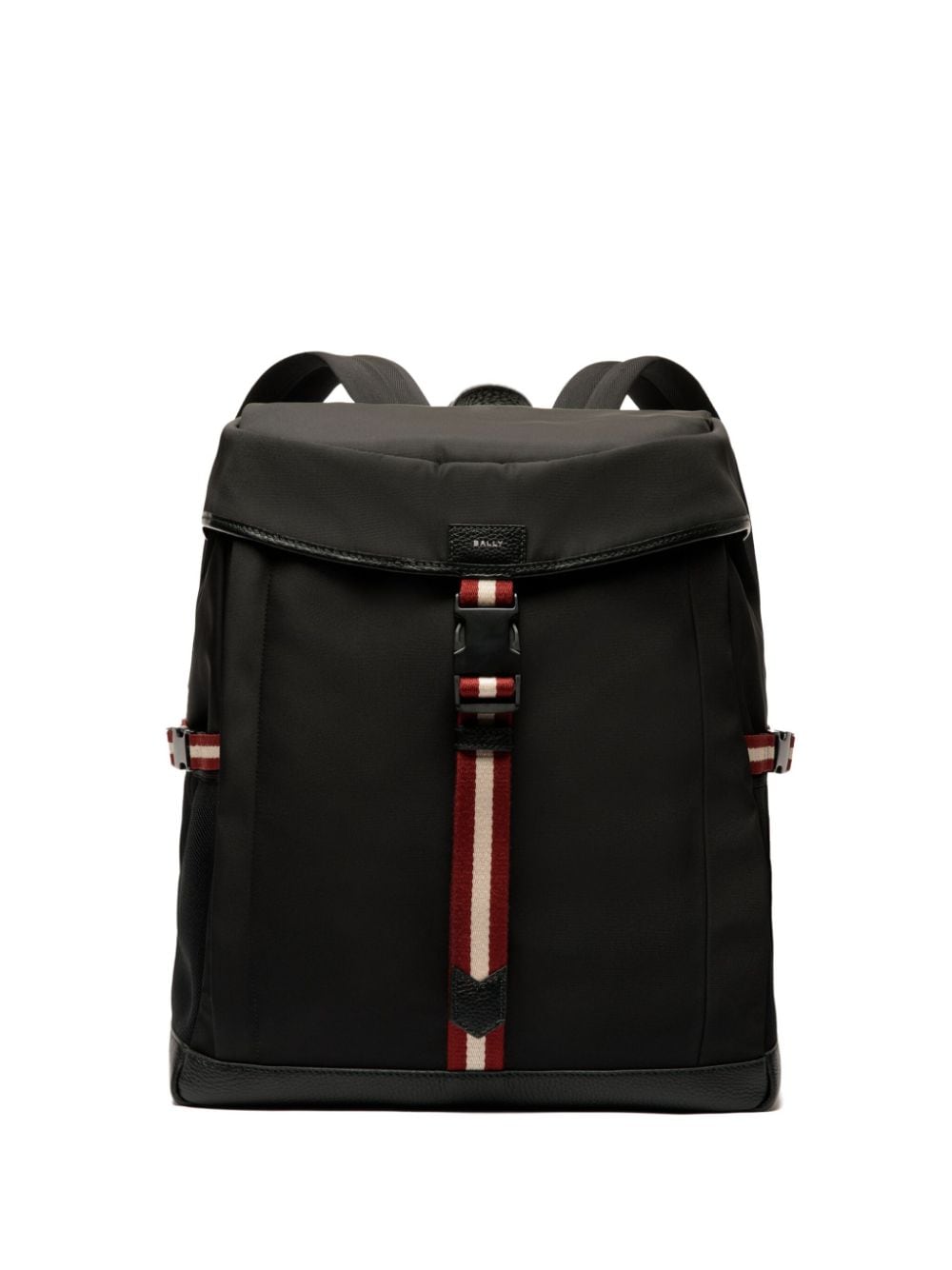 Bally stripe-detail buckled backpack