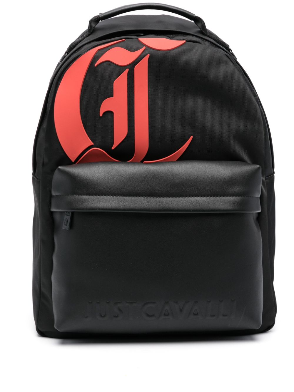 Just Cavalli appliqué-logo gabardine-weave backpack