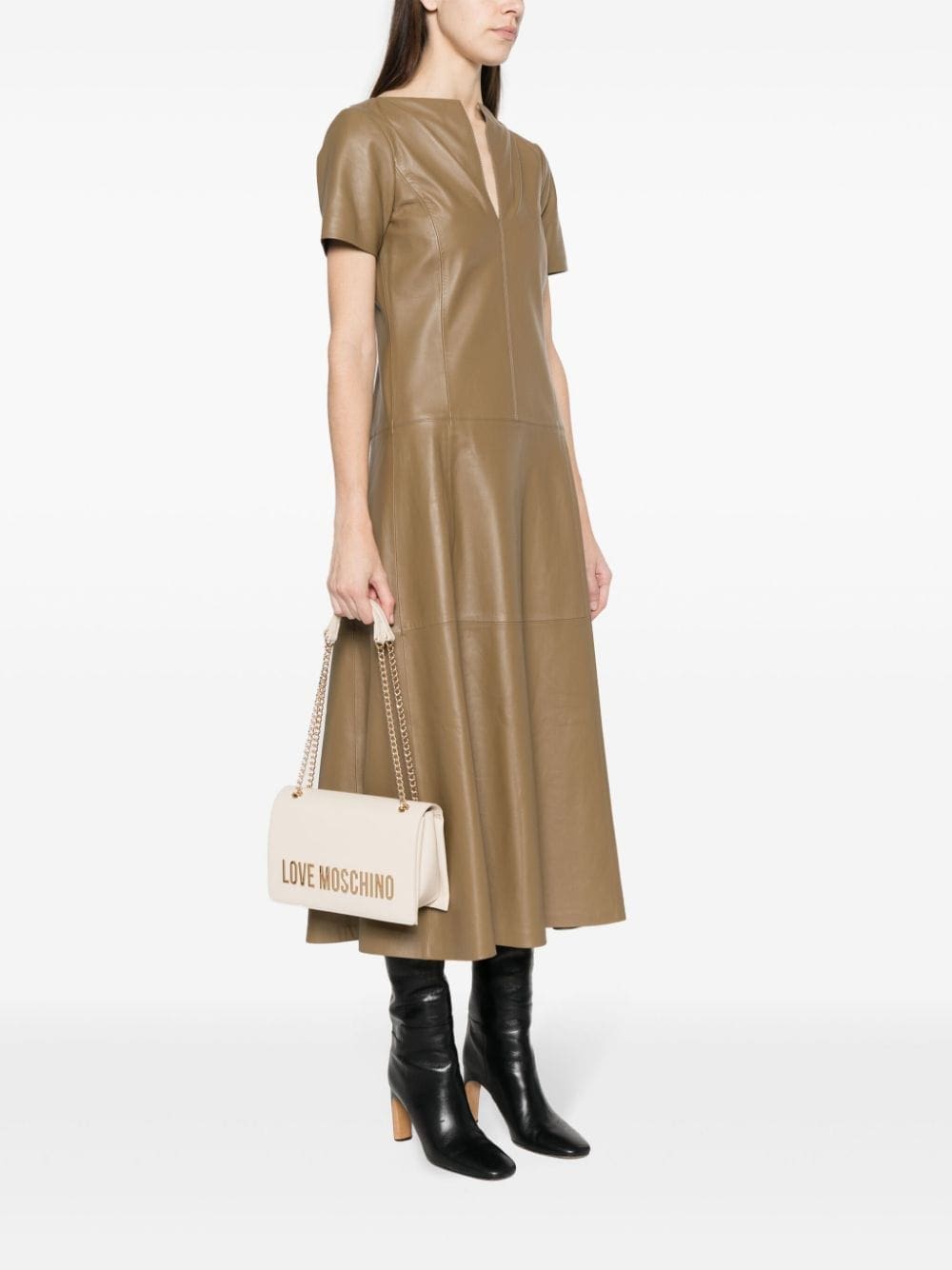 Love Moschino logo-lettering shoulder bag - Image 2