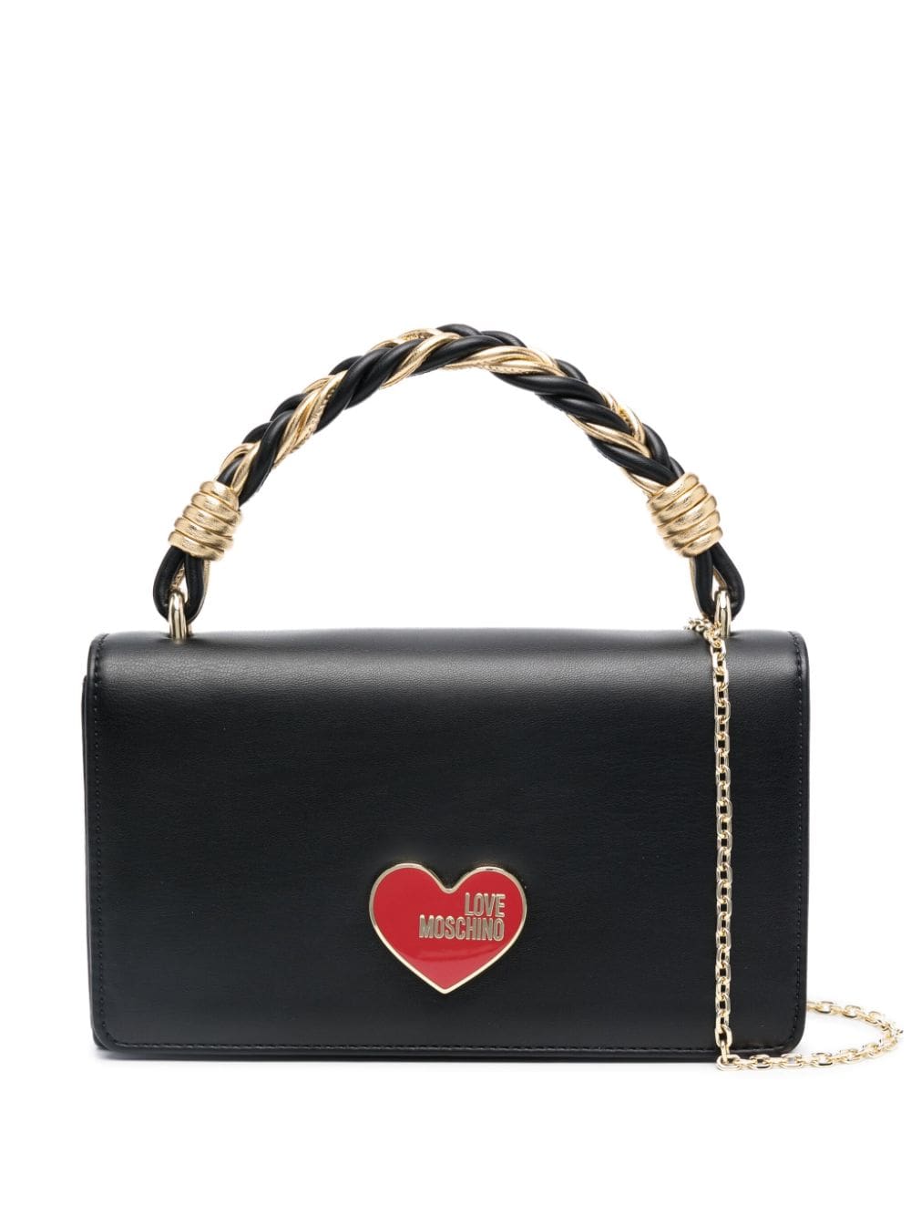 Love Moschino logo-plaque shoulder bag