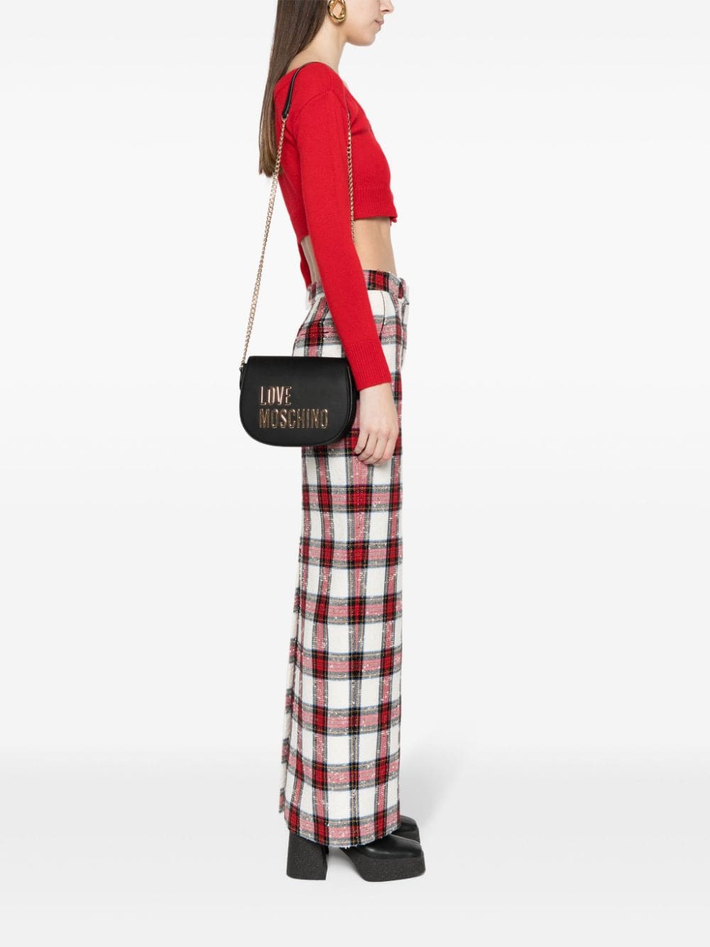 Love Moschino logo-lettering crossbody bag - Image 2