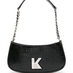 Karl Lagerfeld K/Kameo crocodile-embossed shoulder bag
