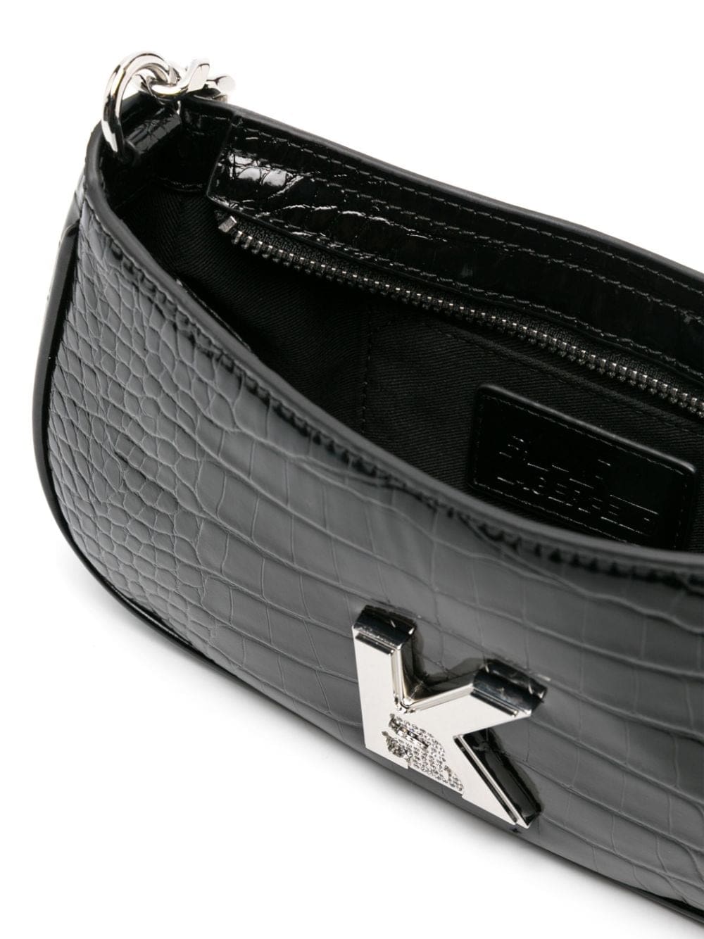 Karl Lagerfeld K/Kameo crocodile-embossed shoulder bag - Image 5