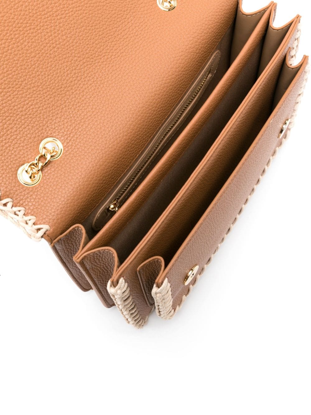 Love Moschino logo-lettering grained shoulder bag - Image 5