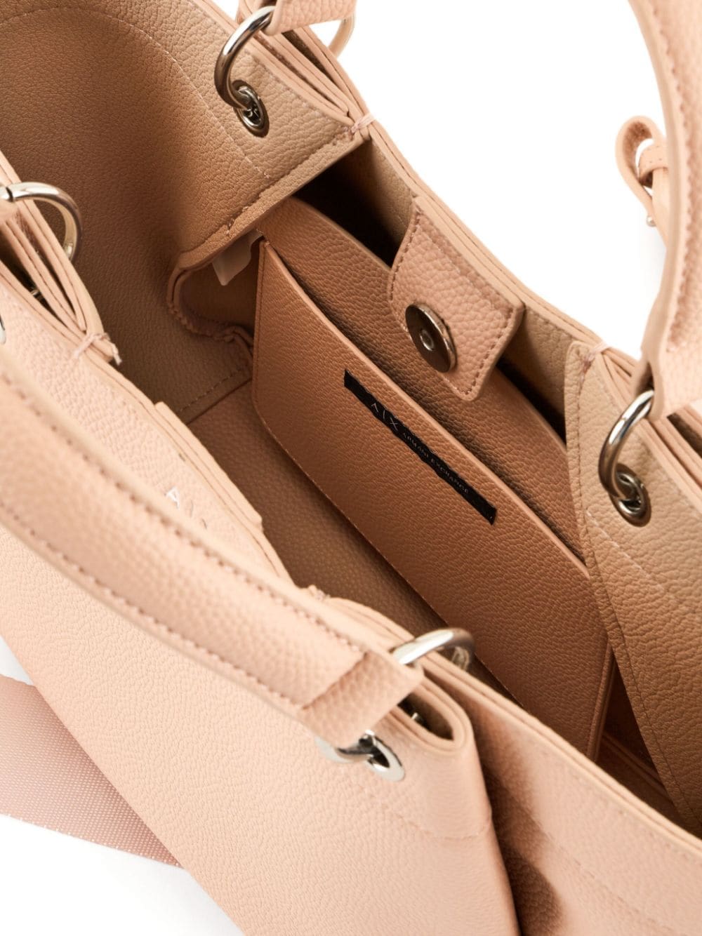 Armani Exchange logo-stamp tote bag - Image 4