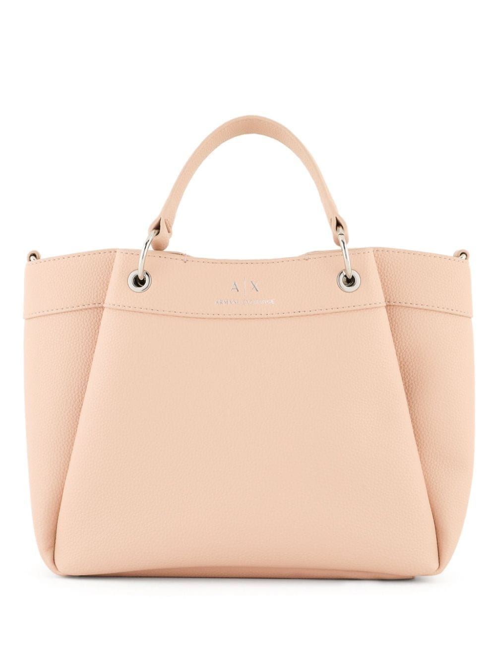 Armani Exchange logo-stamp tote bag