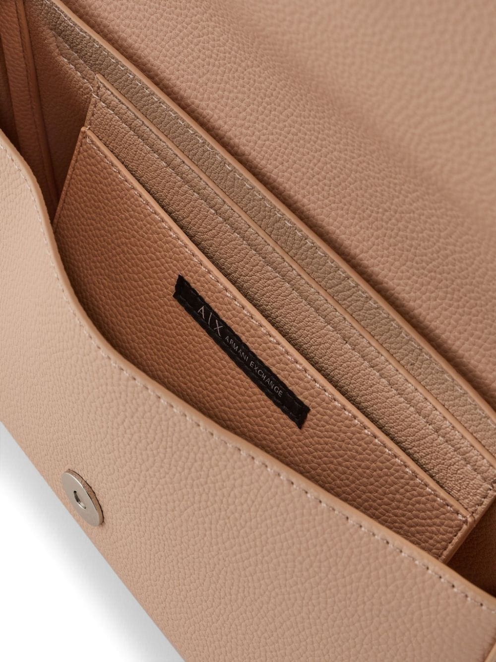 Armani Exchange logo-stamp pebble-texture crossbody bag - Image 4