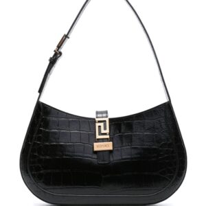 Versace Greca Goddess leather shoulder bag