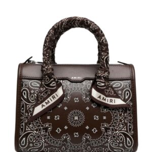 AMIRI Bandana leather crossbody bag