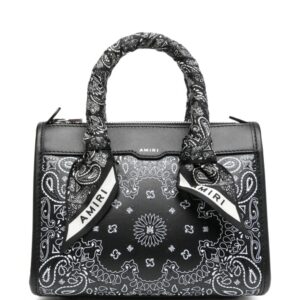 AMIRI Bandana leather crossbody bag