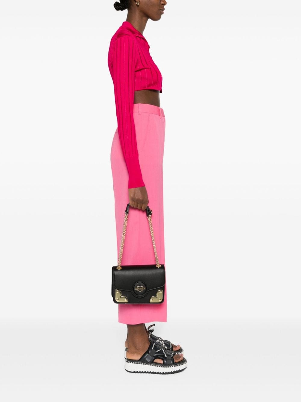 Love Moschino logo-lettering shoulder bag - Image 2