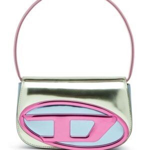 Diesel 1DR mirrored-finish shoulder bag