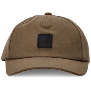 BOSS logo-plaque cotton cap