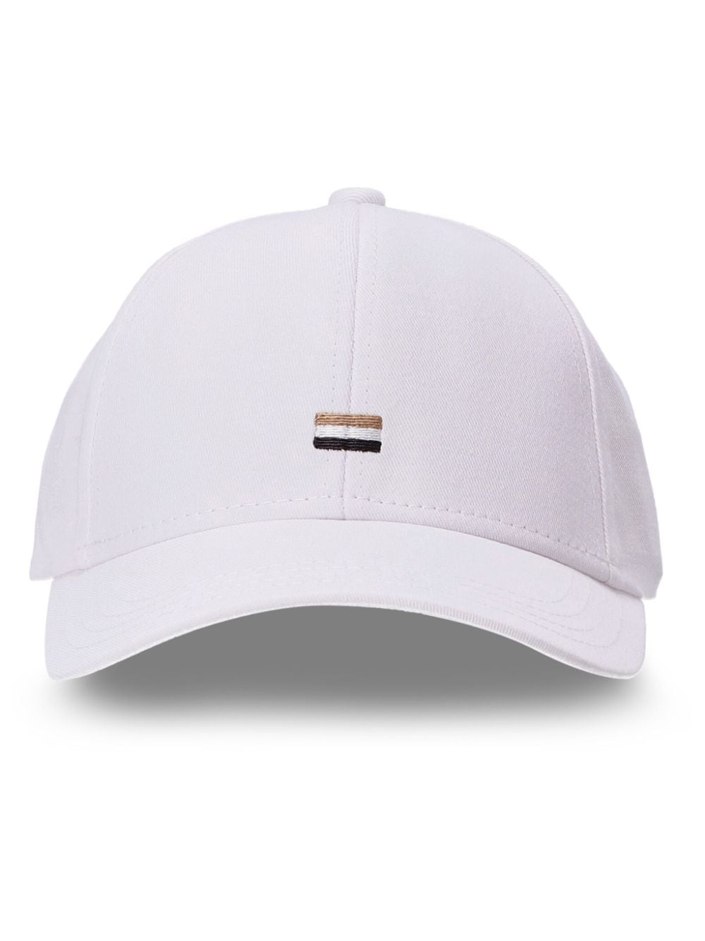BOSS stripe-embroidered cotton cap