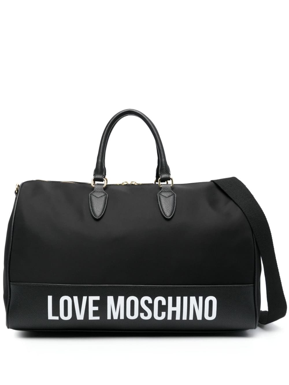 Love Moschino logo-print duffle bag