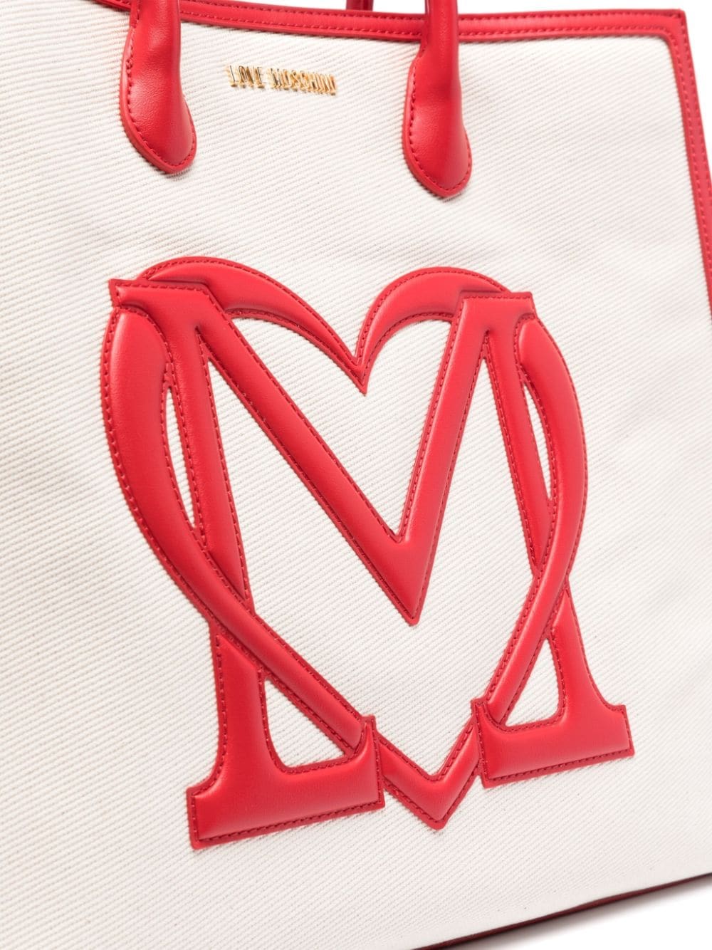 Love Moschino embossed-logo tote bag - Image 3