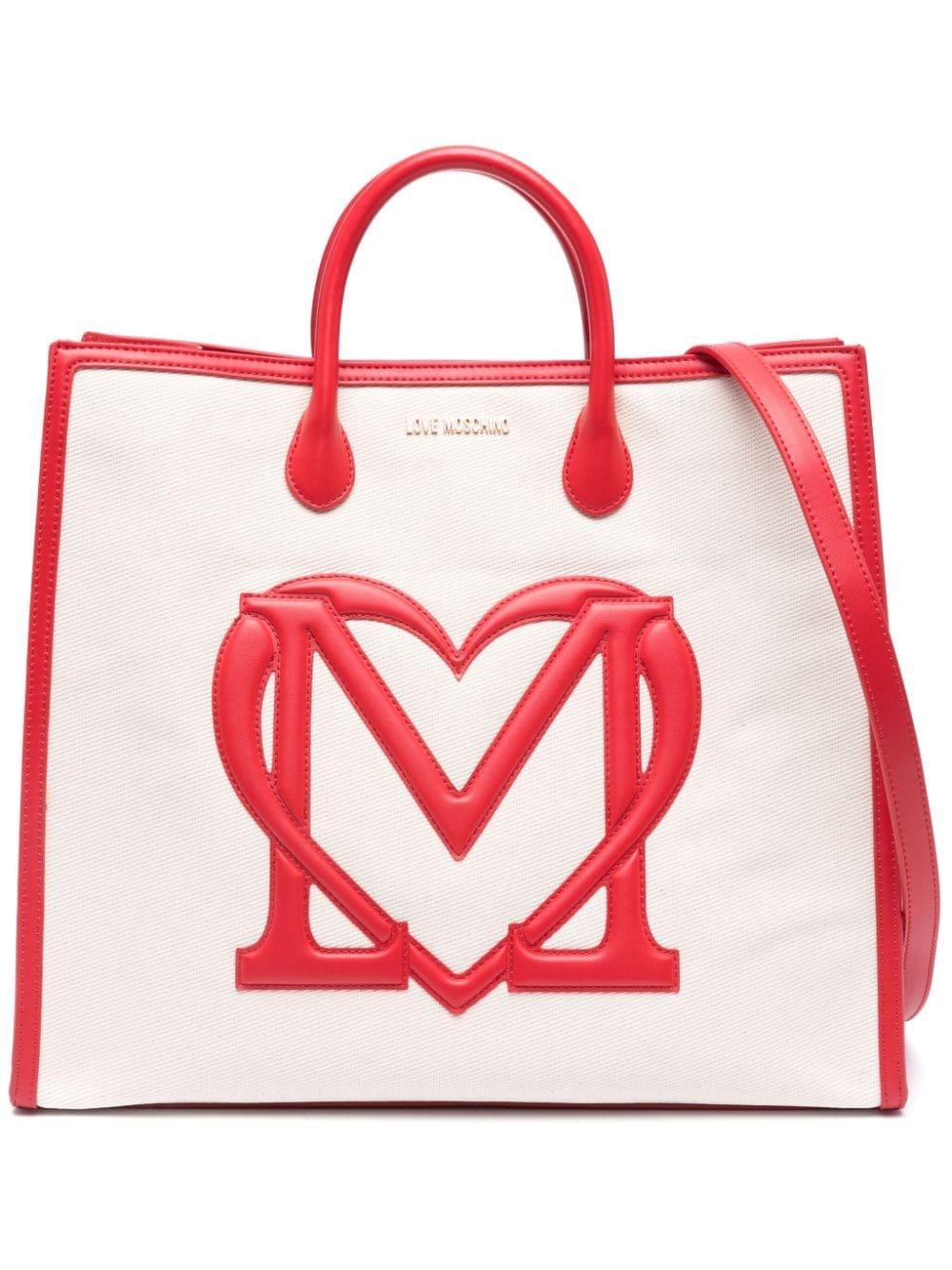Love Moschino embossed-logo tote bag