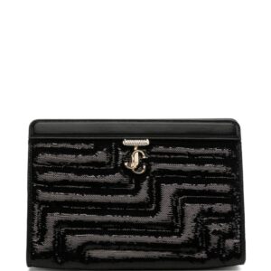 Jimmy Choo Avenue sequin-embellished clutch bag