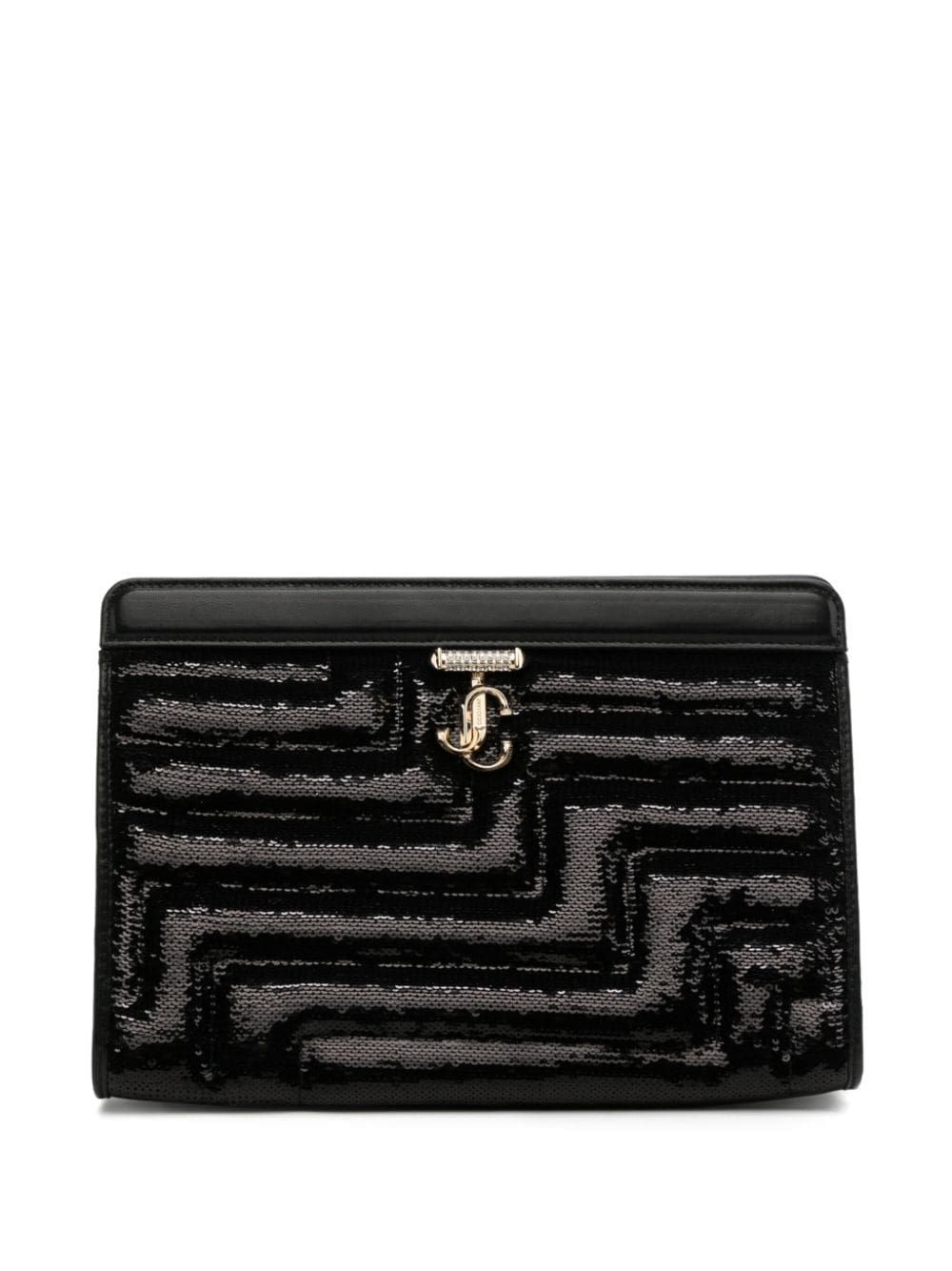 Jimmy Choo Avenue sequin-embellished clutch bag