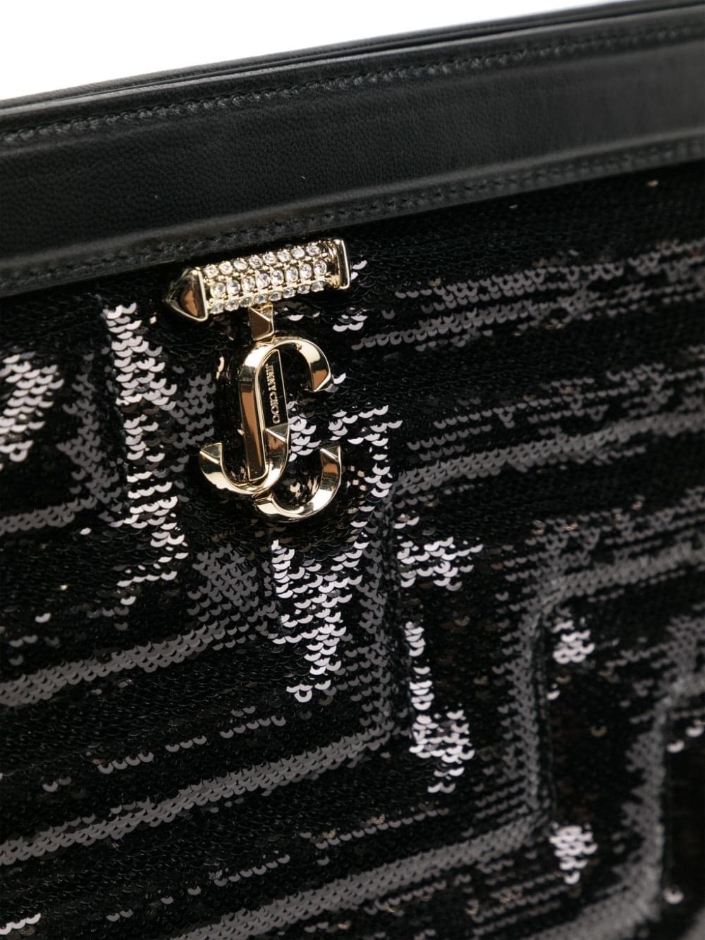 Jimmy Choo Avenue sequin-embellished clutch bag - Image 4