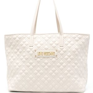 Love Moschino matelassé tote bag