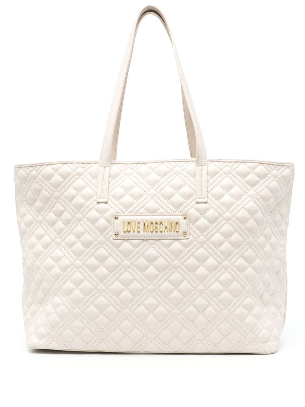 Love Moschino matelassé tote bag
