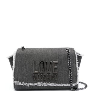 Love Moschino frayed denim cross body bag
