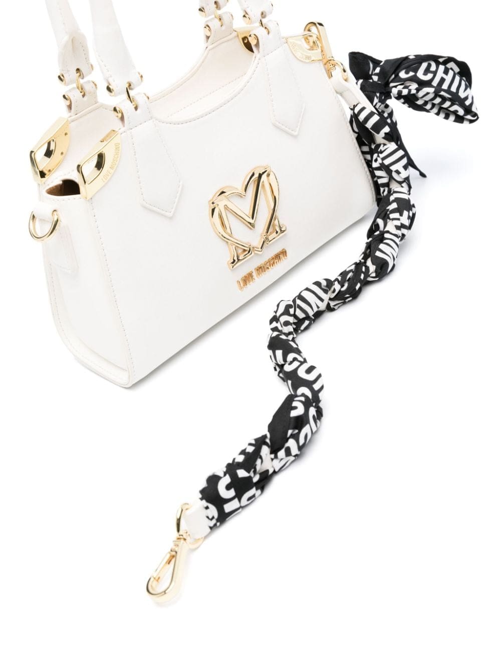 Love Moschino logo-plaque tote bag - Image 4