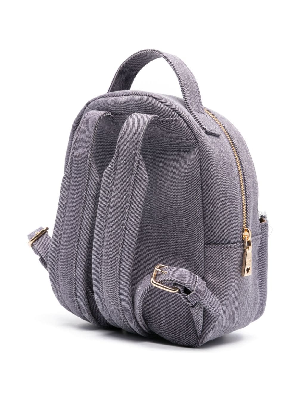 Love Moschino frayed denim backpack - Image 3
