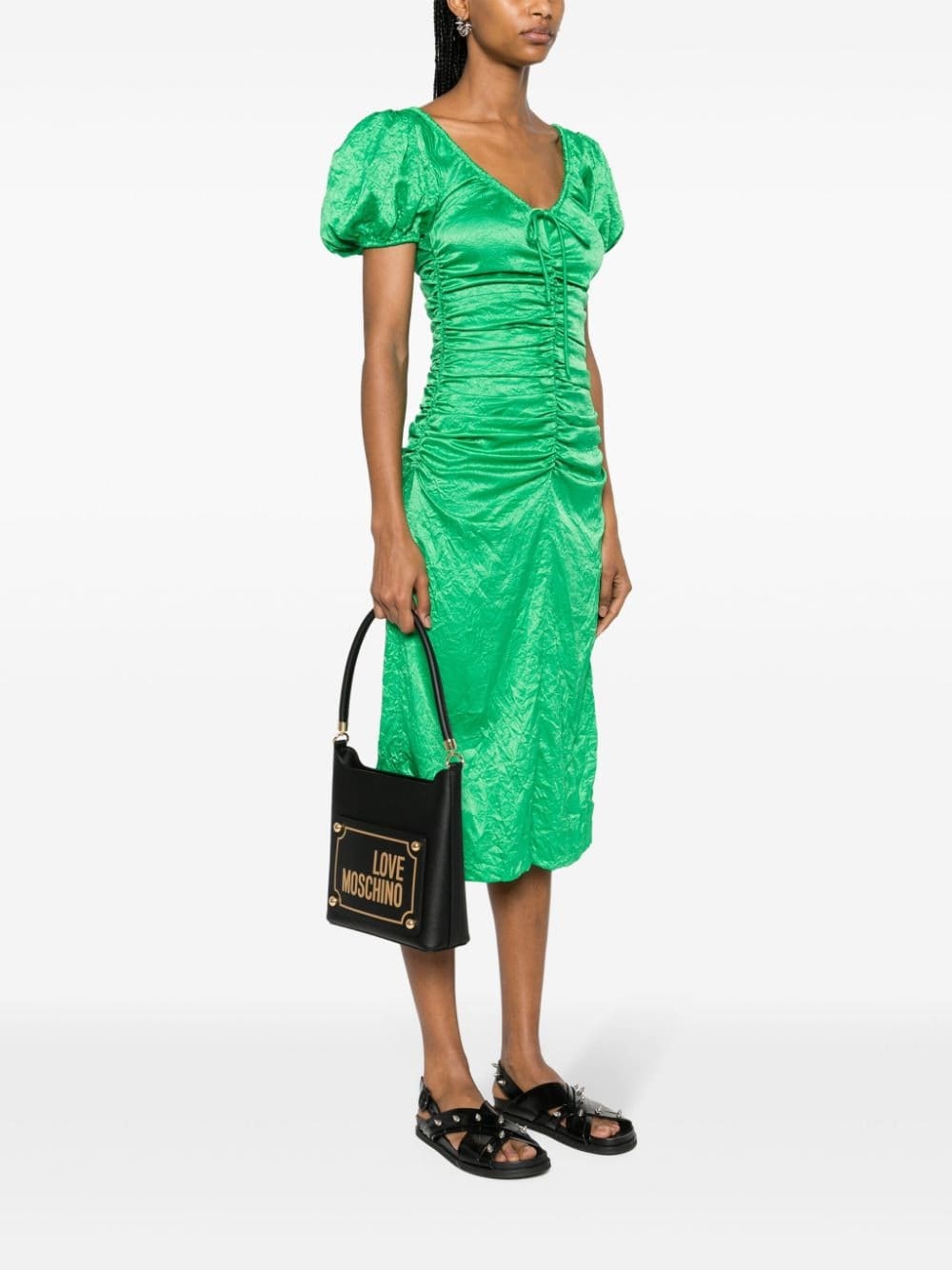 Love Moschino logo-print shoulder bag - Image 2