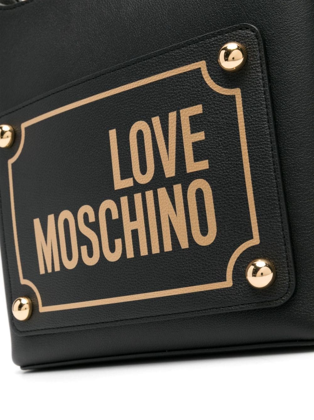 Love Moschino logo-print shoulder bag - Image 4