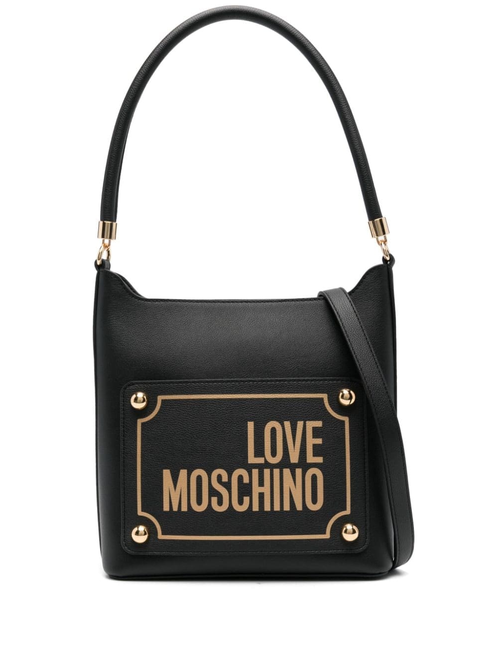 Love Moschino logo-print shoulder bag