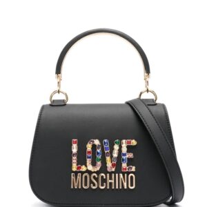 Love Moschino crystal logo-embellished tote bag